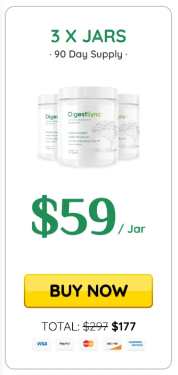 DigestSync 3 jars price deal gut health